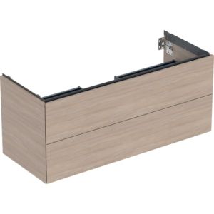 Geberit One meuble sous-vasque 505265005 118,4 x 50,4 x 47 cm, structure en chêne/bois mélaminé, 2 tiroirs