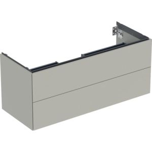 Geberit One meuble sous lavabo 505265007 118,4 x 50,4 x 47 cm,  laqué grège/mat, 2 tiroirs
