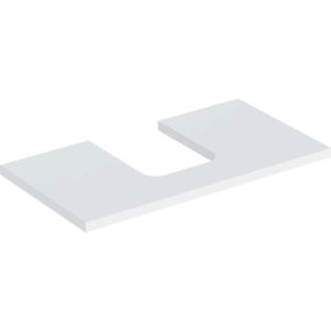 Geberit One plan de lavabo 505273002 90 x 3 x 47 cm, blanc / laqué mat, découpe au milieu
