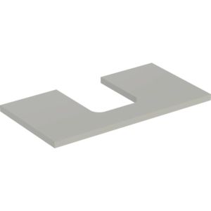 Geberit One plan de lavabo 505273007 90 x 3 x 47 cm, laqué grège/mat, découpe au milieu