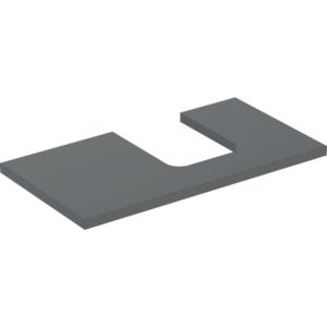 Geberit One plan de lavabo 505313003 90 x 3 x 47 cm, lave/laqué mat, découpe à droite