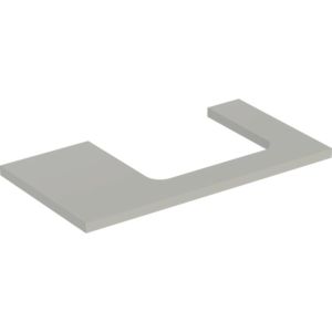 Geberit One plan de lavabo 505323007 90 x 3 x 47 cm, laqué grège/mat, découpe à droite