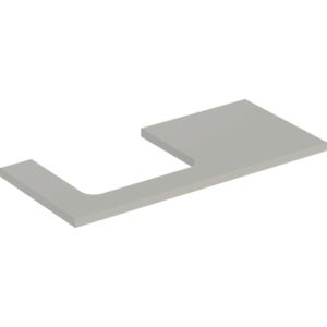 Geberit One washbasin plate 505304007 105 x 3 x 47 cm, greige/lacquered matt, cutout left