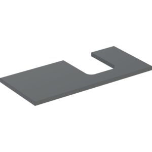 Geberit One plan de lavabo 505314003 105 x 3 x 47 cm, lave/laqué mat, découpe à droite