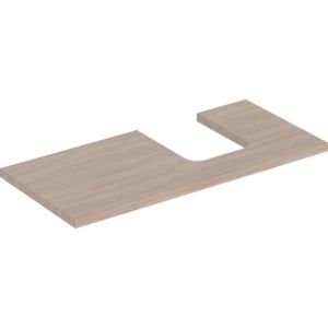 Geberit One plan de lavabo 505314005 105 x 3 x 47 cm, structure en bois de chêne/mélamine, découpe à droite