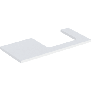 Geberit One plan de lavabo 505324002 105 x 3 x 47 cm, blanc / laqué mat, découpe à droite