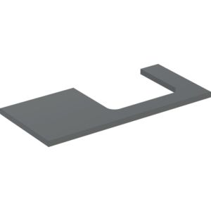 Geberit One plan de lavabo 505324003 105 x 3 x 47 cm, lave/laqué mat, découpe à droite