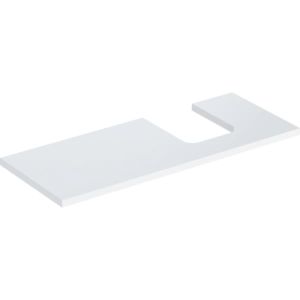 Geberit One plan de lavabo 505315001 120 x 3 x 47 cm, blanc / laqué brillant, découpe à droite