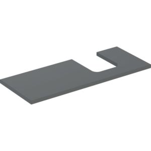 Geberit One plan de lavabo 505315003 120 x 3 x 47 cm, lave/laqué mat, découpe à droite