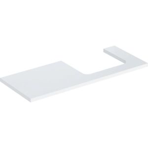 Geberit One plan de lavabo 505325001 120 x 3 x 47 cm, blanc / laqué brillant, découpe à droite