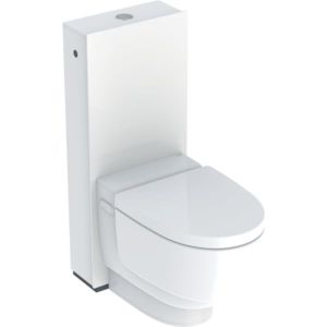 Geberit AquaClean Mera Classics Dusch-WC 146240SI1 Komplettanlage, spülrandlos, weiß / Glas, Keratec