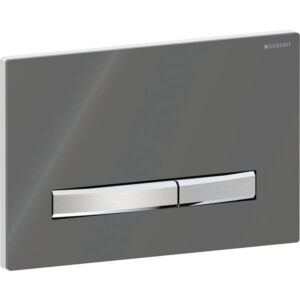 Geberit Sigma 50 Square actuator plate 115788JK2 cover plate lava, plate/button chrome-plated, for dual flush