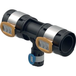 Geberit FlowFit T-Stück 620125001 DN 40/25/40, Ø 50/32/50 mm, 19.9 cm, reduced