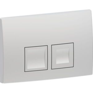 Geberit Delta 25 Square Betätigungsplatte 115135465 mattverchromt, für 2-Mengen-Spülung