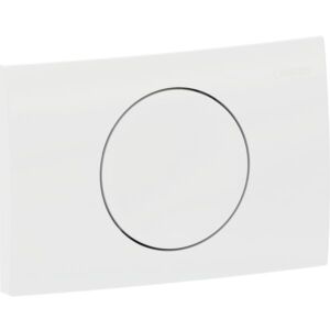 Geberit Delta 15 Round actuator plate 115120115 alpine white, for flush-stop flush