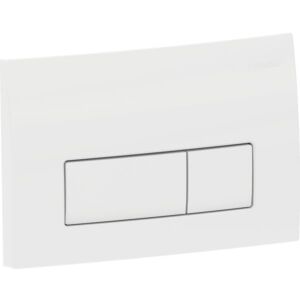 Plaque de déclenchement Geberit Delta 50 Square 115105115 blanc -alpine, pour double chasse