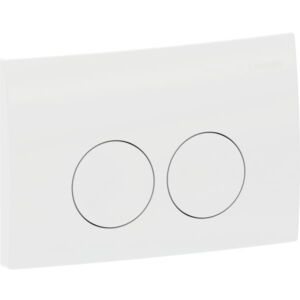 Geberit Delta 25 Round actuator plate 115125115 alpine white, for dual flush