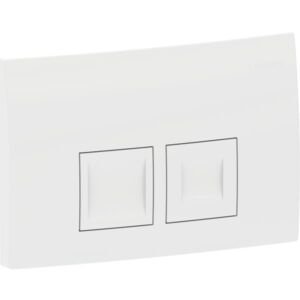 Geberit Delta 25 Square Betätigungsplatte 115135115 weiß-alpin, für 2-Mengen-Spülung