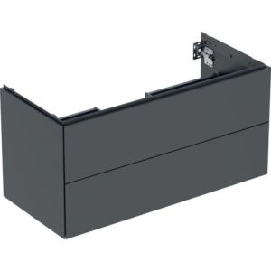 Geberit One meuble sous-vasque 505264008 103,6 x 50,4 x 47 cm, noir mat, 2 tiroirs