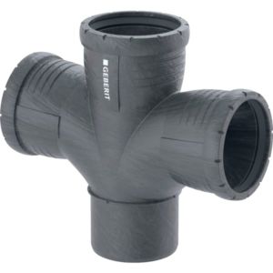 Geberit Silent Pro Bogenabzweig 393566141 DN 100/100/100, 87,5 °, double, rayon intérieur