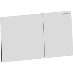 Plaque de déclenchement Geberit Sigma 70 Square 115622JT1 pour double chasse, blanc mat