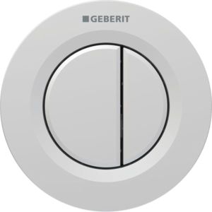 Geberit toilet control 116042JQ1 pneumatic, dual flush, plastic, matt chrome