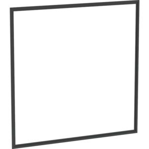 Geberit One cadre de recouvrement 505843003 90 cm, noir mat/aluminium peint par poudrage, encastré