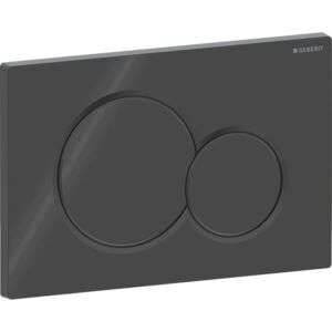 Geberit Sigma 01 Round actuator plate 115770DW5 black, for 2 flushes
