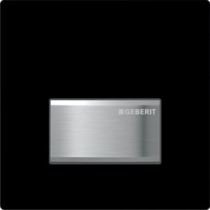 Geberit Urinalsteuerung Typ 50 116016DW5 schwarz-verchromt gebürstet, pneumatisch