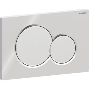 Geberit Sigma01 Betätigungsplatte 115770KA5 glanz chrom/mattchrom, für 2 Mengen Spülung