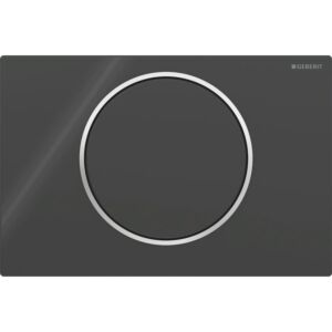 Geberit Sigma10 Betätigungsplatte 115758KM5 schwarz, hochglanz-verchromt