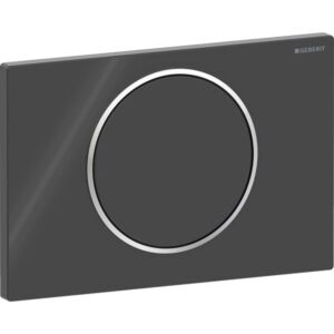 Geberit Sigma10 Betätigungsplatte 115758KM5 schwarz, hochglanz-verchromt