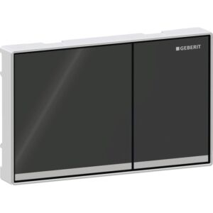 Geberit Betätigungsplatte Omega60 115081SJ1 Glas schwarz, für Omega Spülkästen