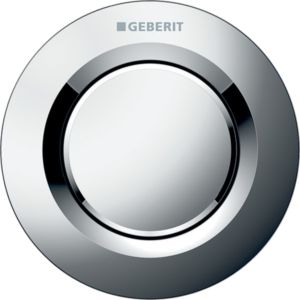 Geberit WC control Typ 01 116040211 pneumatique, plastique, 2000 , bouton de rinçage, chromé brillant