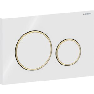 Geberit Sigma20 Betätigungsplatte 115882KK1 weiß / vergoldet