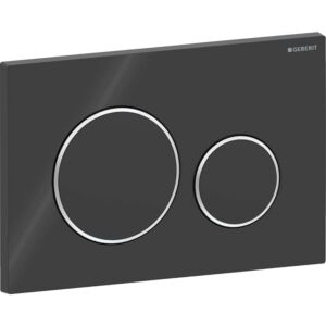 Geberit Sigma20 Betätigungsplatte 115882KM1 schwarz / hochglanz verchromt