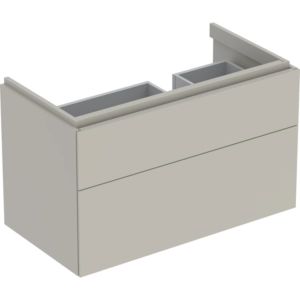 Geberit Xeno² Waschtisch-Unterschrank 500516001 88x53x46,2cm, mit 2 Schubladen, mit Ablagefläche, matt/greige