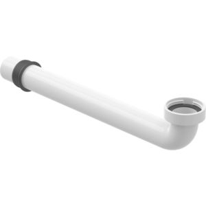 Geberit drain pipe with union nut 240865111 white plastic