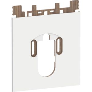 Geberit plaque design Sela 242903SI1 fond verre blanc