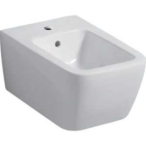 Geberit iCon Square wall-mounted bidet 231910000 closed form, with overflow, white
