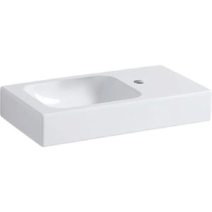 Geberit iCon hand wash basin 124053000 53x31cm, shelf right, with tap hole, without overflow, white