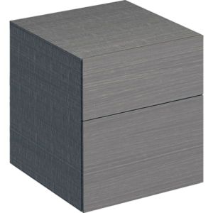 Geberit Xeno² Seitenschrank 500504431 45x51x46,2cm, mit 2 Schubladen, strukturiert/sculturagrau