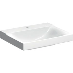 Geberit Xeno² lavabo 500530011 60x48cm, blanc KeraTect, avec trou pour robinetterie, sans trop-plein