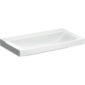 Geberit Xeno² lavabo 500532011 90x48cm, blanc KeraTect, sans trou pour robinetterie ni trop-plein