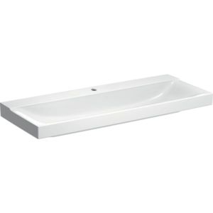 Geberit Xeno² lavabo 500551011 120x48cm, blanc KeraTect, avec trou pour robinetterie, sans trop-plein