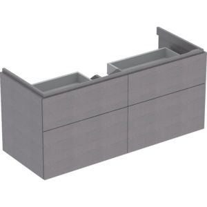 Geberit Xeno² Waschtisch-Unterschrank 500518431 117,4x53x46,2cm, mit 4 Schubladen, strukturiert/sculturagrau
