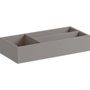 Geberit Xeno² Schubladeneinsatz 500525001 32,3x6,2x15,0cm, T-Teilung, Melamin Holzstruktur/sculturagrau