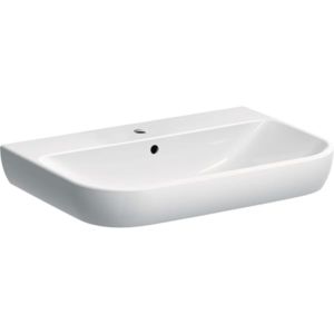 Geberit Smyle Waschtisch 500248011 weiss, 70x48cm, mit Hahnloch und Überlauf
