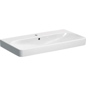 Geberit Smyle Square lavabo 500251011 blanc, 90x48cm, avec trou pour robinetterie et trop-plein