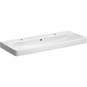 Geberit Smyle Square Waschtisch 500253018 weiss KeraTect, 120x48cm,mit Hahnloch und Überlauf